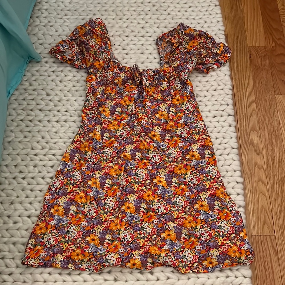 Floral Faithfull The Brand Mini Dress with Smocking